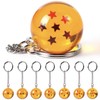Dragon Ball Z Keychain - Anime, Durable Silicone & Round