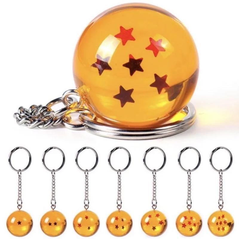 Dragon Ball Z Keychain - Anime, Durable Silicone & Round