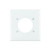 Leviton R52-80726-00W 80726-W 2-Gang Flush Mount 2.15-Inch Diameter, Device Receptacle