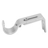 6PCS Curtain Rod Brackets Iron Adjustable Window Curtain Rod Support
