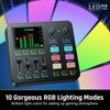 PUPGSIS Gaming Audio Mixer, Audio Interface with Pro-preamp, 48V Phantom