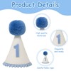 Neyeau 1st Birthday Hat,Plush 1st Birthday Crown,Cozy Cone Hat,Crown Conical