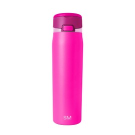 Simple Modern Mesa Loop Water Bottle with Straw | 24oz Cup Holder Friendly Insulated Stainless Steel Bottles for Travel, Sports and School | Raspberry Vibes