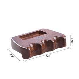 CROWN ME Weighted wooden 3-Cue pool cue stick holder, billiard cue stick holder, chalk holder