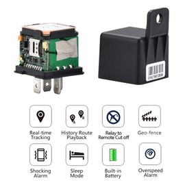 SinoTrack ST-907 2G Vehicle Car GPS Tracker, Car Relay Anti Lost Alarm GPS Locator Real-Time Location Remote Control Cut Off Oil and Power Device for Car Motorcycle Truck Taxi, Support Platform