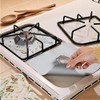Gas Stove Liners, 6 pcs/Set Reusable Fiberglass Gas Stove Protector