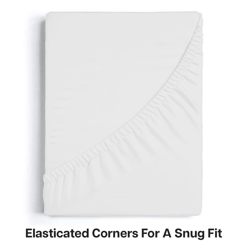 Microfibre Fitted Sheets Luxurious Easy Care Super Soft All Year