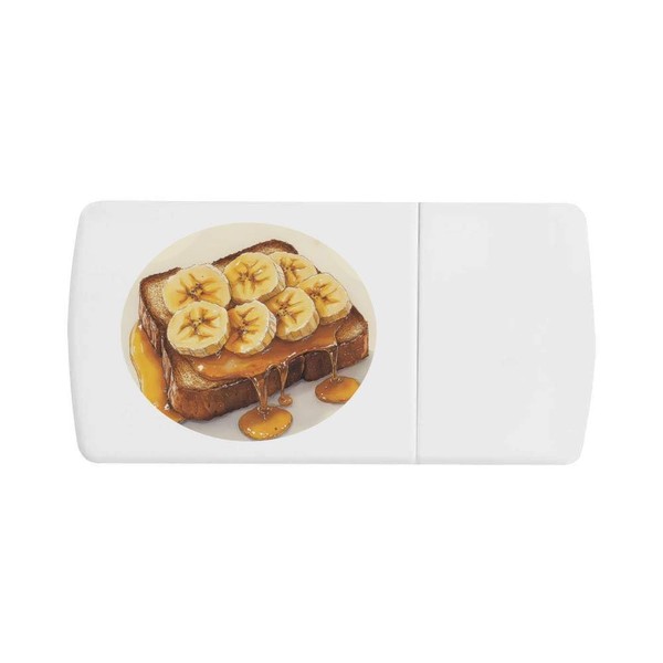 'Banana and Honey on Bread' Pill Box with Tablet Splitter