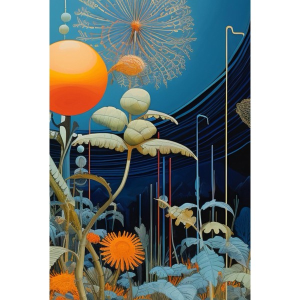 Botanica: Azure & Citrus Notebook (Era of Aesthetics)