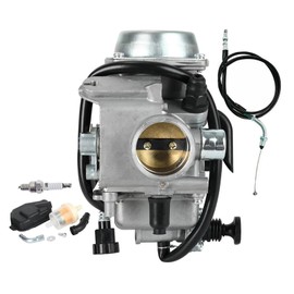 SVKCAR Carburetor with Throttle Cable for Honda FourTrax 250 300 350 Foreman 400 450 Rancher 350 Big Red 250 ATC250ES ATC250SX TRX350TE TRX350TM TRX350FM TRX400FW ATV