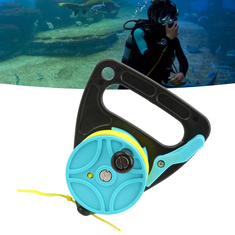 Portable Diving Handle Reel Scuba Diving Reel with Thumb Stopper