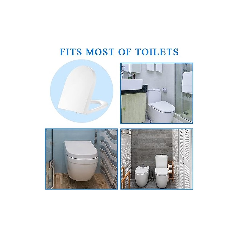 Soft Close Quick Release Toilet Seat Elongated- Heavy Duty Adjustable