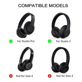 umvowuxa 2 Sets Studio Pro Headband Replacement Parts & Replacement Hinge Compatible with Beats Studio Pro and Studio 3 Headphones, Studio Pro Replacement Headband Metal Repair Parts (Sandstone)