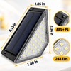 4-Pack Solar Stair Lights for Outdoor Steps – Warm White