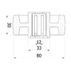 Zabi Polyamide Wheel Transport Wheels Diameter 80 mm for Trucks,