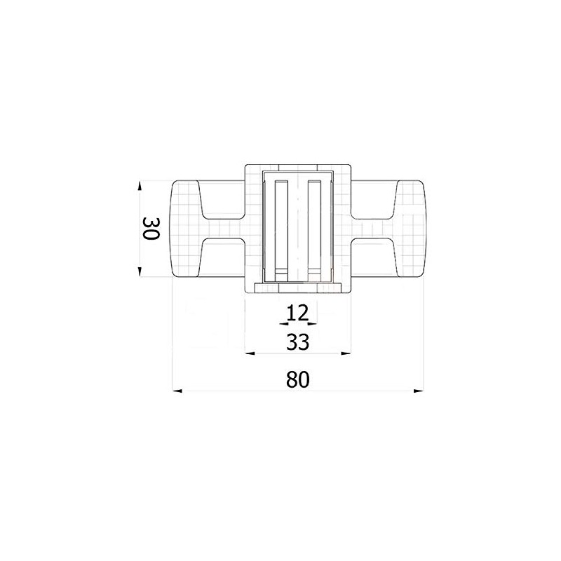 Zabi Polyamide Wheel Transport Wheels Diameter 80 mm for Trucks,