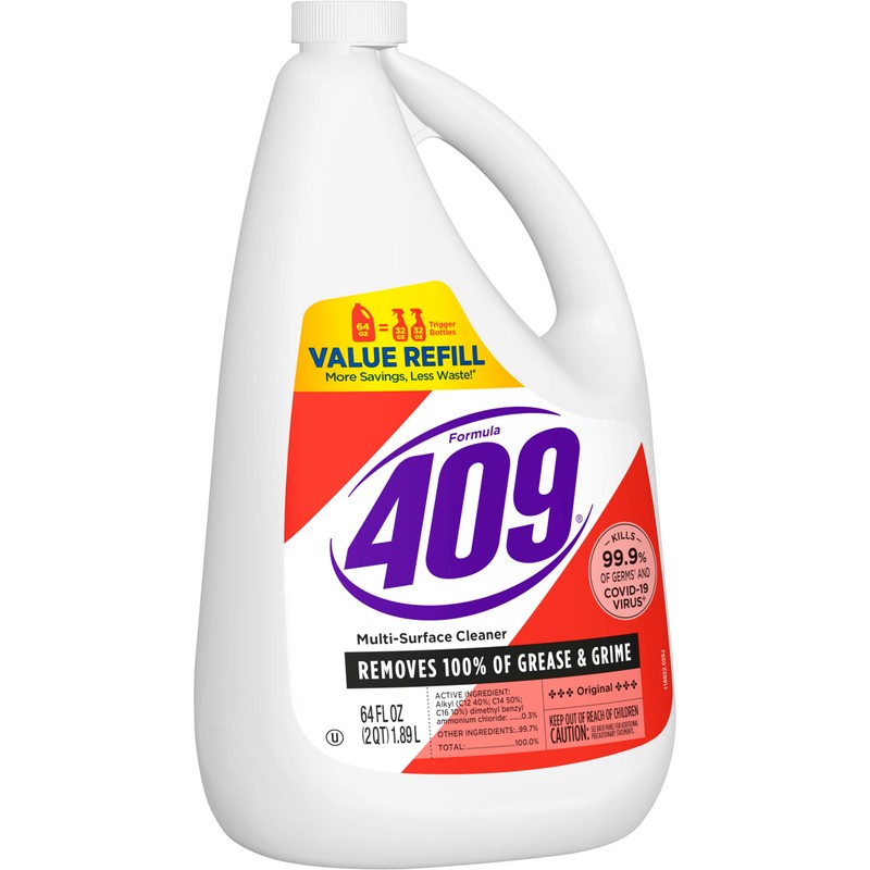 Formula 409 Multi-Surface Cleaner, Refill Bottle, Original, 64 Fluid Ounces