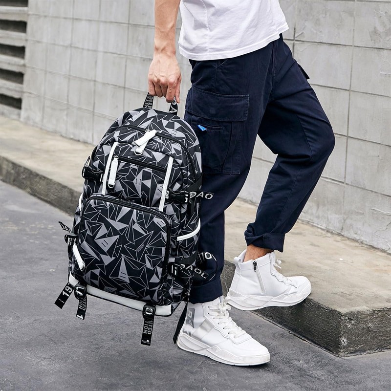 Ansigeren No. 30 Basketball Player Multifunctional Backpacks Sports Fan Bookbag