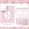 3 Pcs Bear Crib Bedding Set Nursery,Pink,Silly Goose