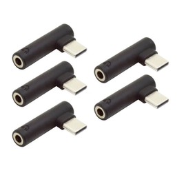chenyang CY - Adaptador USB C a 3,5 mm, DC 3,5 mm, audio AUX hembra a USB 3.1 tipo C macho adaptador de auriculares 5 piezas/juego