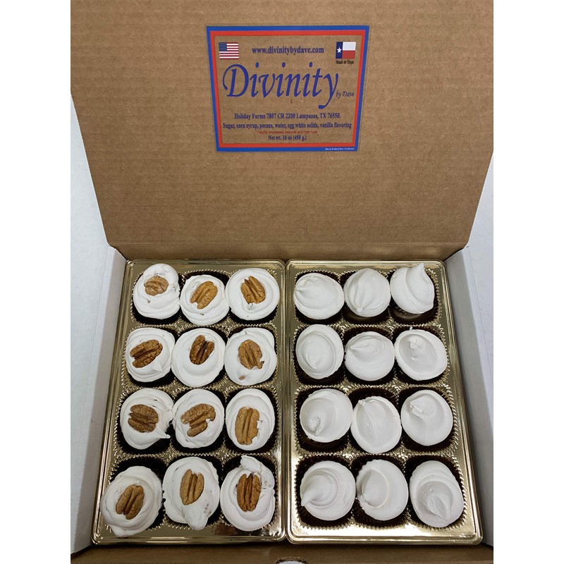 48 Piece Divinity Gift Box (Without Pecans) Old Fashioned Divinity