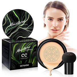Crema CC con cojín de aire Mushroom Head, corrector fuerte, crema BB hidratante, base de maquillaje, primer uniforme