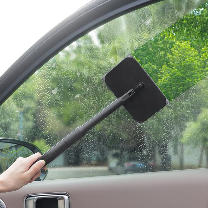 Zpana Car Windshield Cleaning Tool, Vehicle Window Cleaner with Extendable