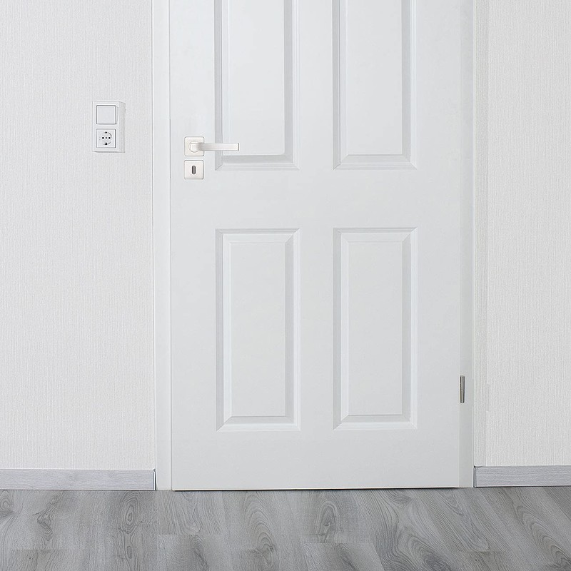 AGT Modern Door Fittings: Set of 2 Stainless Steel Door