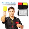 KOMBIUDA 2set Soccer Referee Kit Red Yellow Cards Referee Accessory