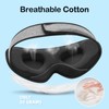 INNELO Cotton Sleeping Mask for Side Sleepers, Improved 3D Light