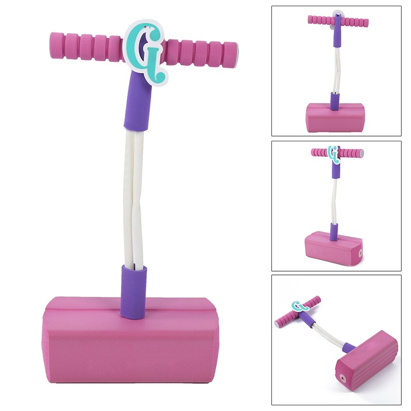Outdoor Sports Jumping Stilts Toy with Lighting Sound Interactive Game