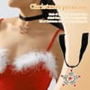 SIVZUMO Black choker necklace women's Christmas choker velvet necklace classic