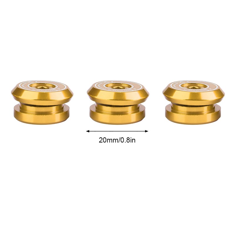 3 Pcs Motorcycle Air Cleaner Bolt Decorative Cover for Yamaha