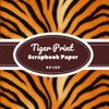 Tiger Print Scrapbook Paper: 20 Double-Sided Animal Print Pages (8.5"