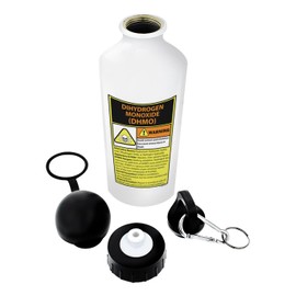 ThisWear Funny Science Gifts Warning Dihydrogen Monoxide H20 Pun Periodic Table Gifts for Science Nerds Gift Aluminum Water Bottle with Cap & Sport Top White