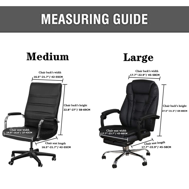 Velvet Office Chair Cover with Arm Covers Stretch Computer Desk