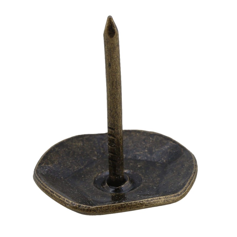 Yibuy 50 x Bronze Furniture Nails 23mm x 20mm