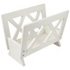 Frenchi Home Furnishing Contemporary Magazine Rack, white
