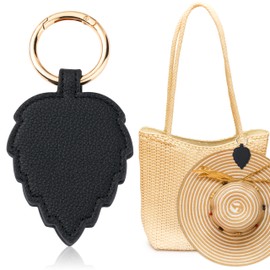 JoTranikat Hat Clip for Travel on Bag - Portable PU Leather Magnet Hat Holder, Backpack Handbag Luggage Magnetic Storage Hook, Beach Travel Outdoor Vacation Essentials Accessory for Women Men (Black)