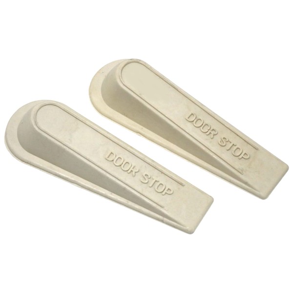 2 x fiXte Door Wedge Black Rubber Heavy Duty Stop