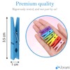 Clothes Pegs Small Colourful Wooden Pegs Mini - 3.5 cm