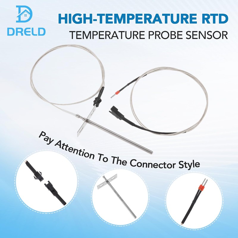 RTD Temperature Probe Sensor Compatible with Pit Boss Pellet Grill