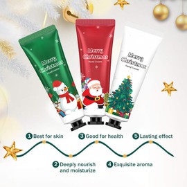 Horuili® 5-Piece Hand Cream Set, Christmas Gift Set for Hand Cream, Winter Hand Cream Set, Hand Cream Hand Moisturiser, Christmas Hand Cream, Nourishing, Moisturiser