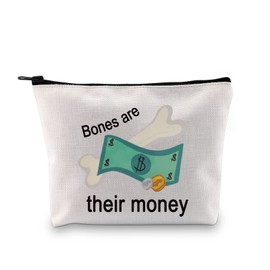 GJTIM ITYSL Show Inspired Gift Bones Are Their Money Zipper Pouch Makeup Bag (Bones Money bag)