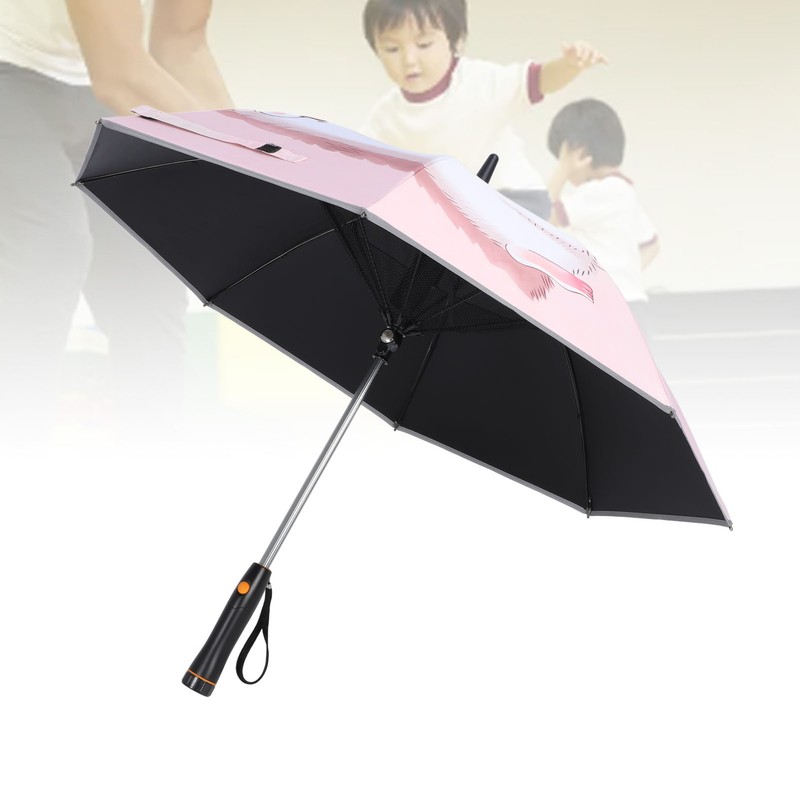Portable Umbrella with Fan Reflective UPF 50+ Sun and Rain