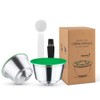 Capsules rechargeables filters à dosettes de café réutilisables compatible with