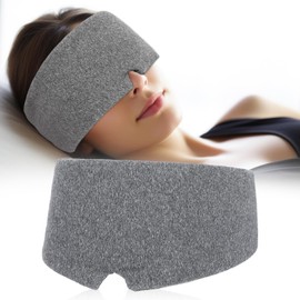 DOPENSPI Modal Cotton Sleep Mask for Sleeping, Comfortable Light Blocking Eye Mask with Adjustable Strap Zero Pressure Blackout Eye Covers for Women Men for Side Sleeper Travel Night Sleeping Work Nap