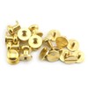 LQ Industrial 8PCS Solid Brass Sam Browne Button Screw Studs