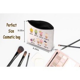 Tea Gift Kawaii Animal Cosmetic Bag Asian Drinks Lover Gift for Women (Bo-b Tea CA Bag)