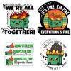 12Pcs Funny Meme Dumpster Fire Stickers This Little Light Of